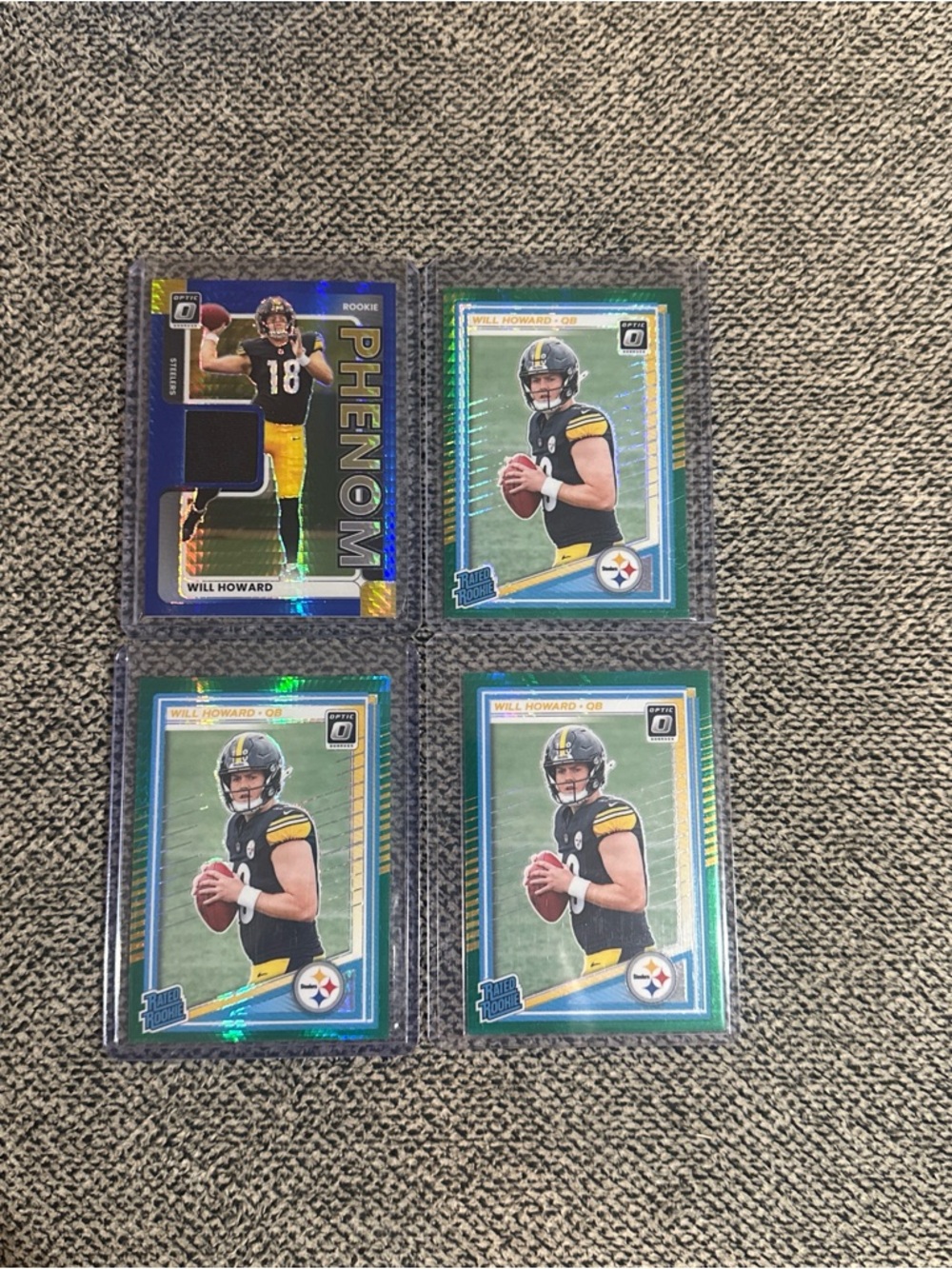 Steelers Will Howard Rookie Lot (5)